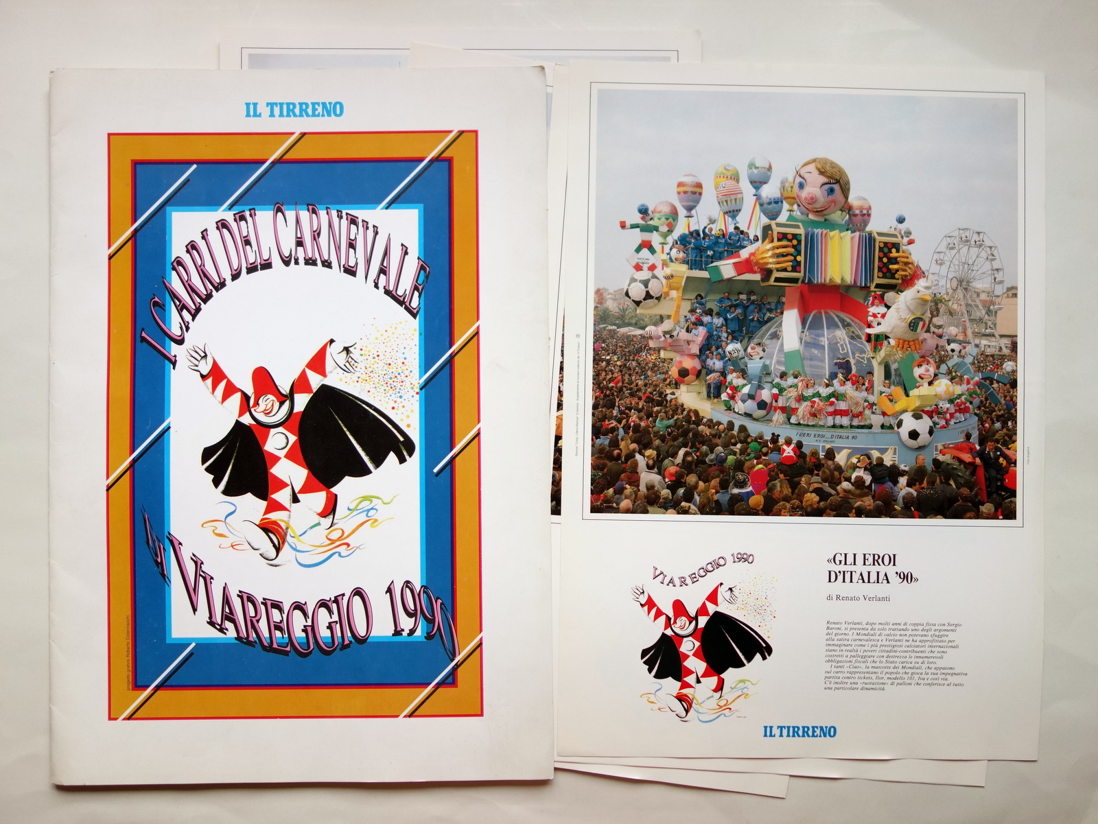 Cartella Il Tirreno i Carri del Carnevale di Viareggio 1990 …