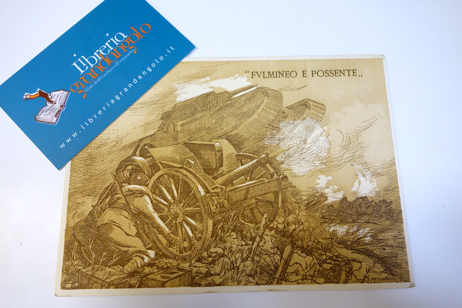 Cartolina 132° Reggimento Artiglieria Corazzata Ariete non viagg. Masino Bessi