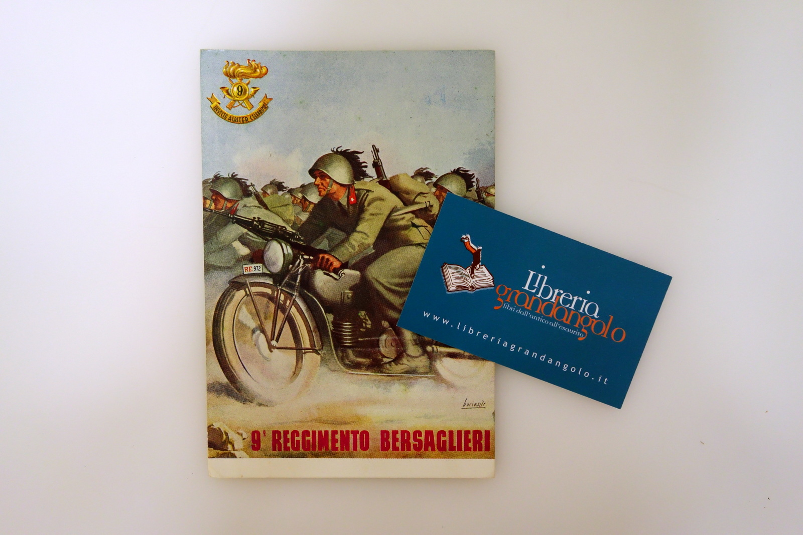 Cartolina 9° Reggimento Bersaglieri Divisione Trieste Boccasile Viaggiata 1939