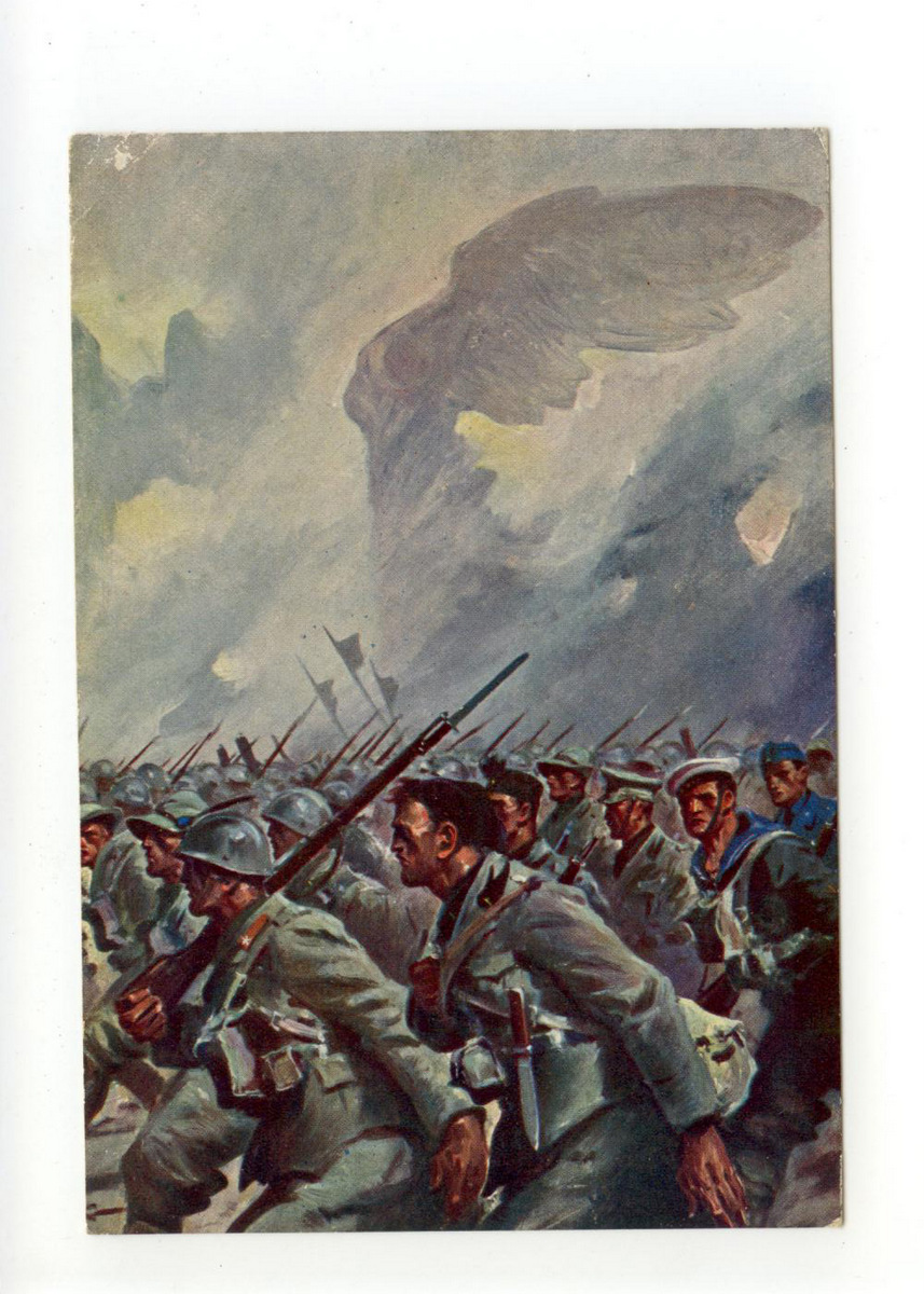 Cartolina A Cura dell'Ufficio Storico della Milizia nel XII Annuale …