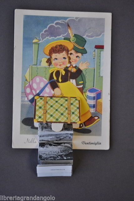 Cartolina Animata Liguria Ventimiglia Fotografie Mignon Viaggiata 1958