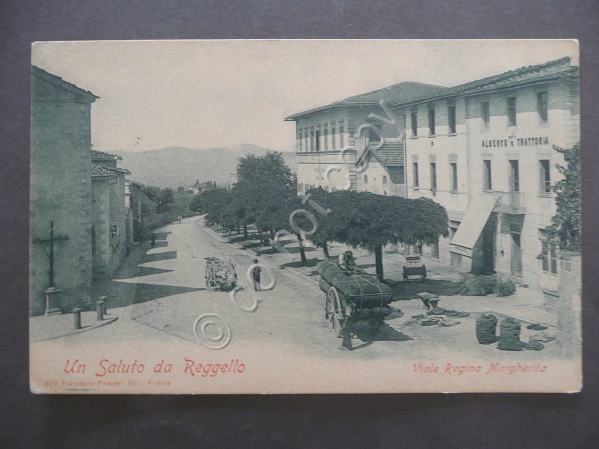 Cartolina Animata Reggello Firenze Non Viaggiata Primo Novecento