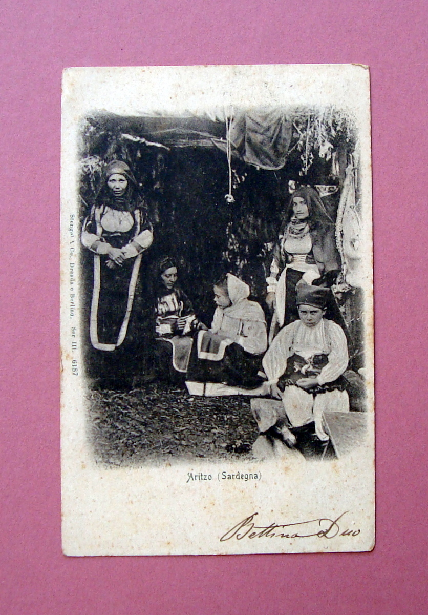 Cartolina Aritzo Nuoro Sardegna 1899 viaggiata