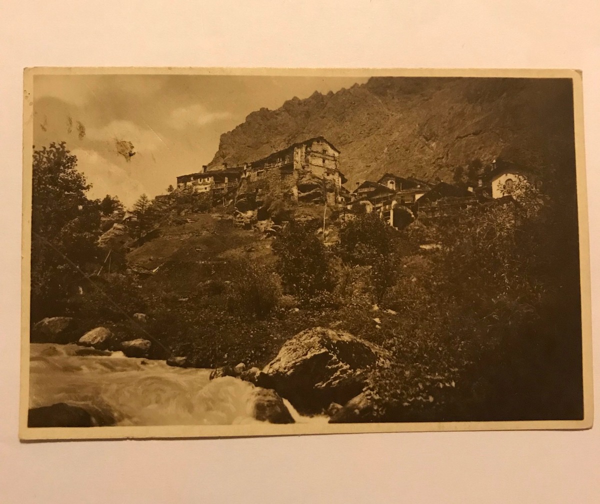 Cartolina Balme Case del Rociass Viaggiata 1921