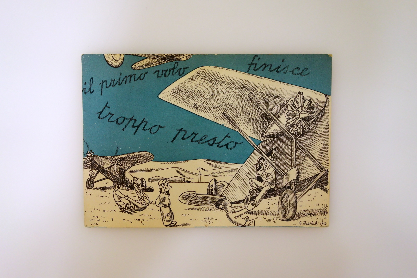 Cartolina Battesimo dell'Aria Aero Club Guido Colli Modena Non Viaggiata …