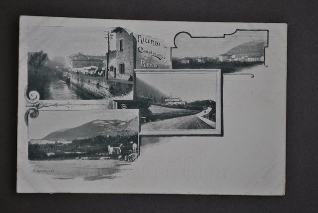 Cartolina Bologna Ricordi di Casalecchio di Reno Panorama Vedute 1910