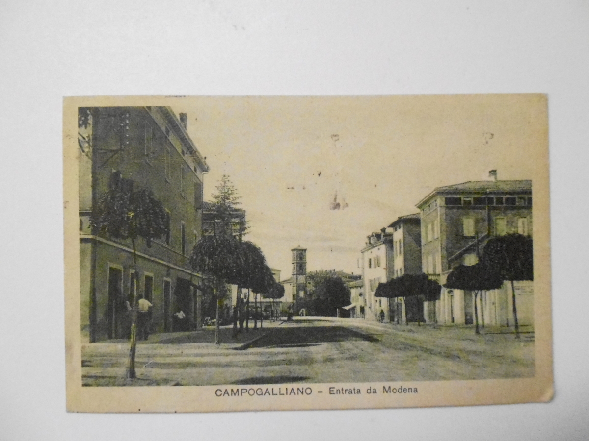 Cartolina Campogalliano Entrata da Modena 1934 viaggiata