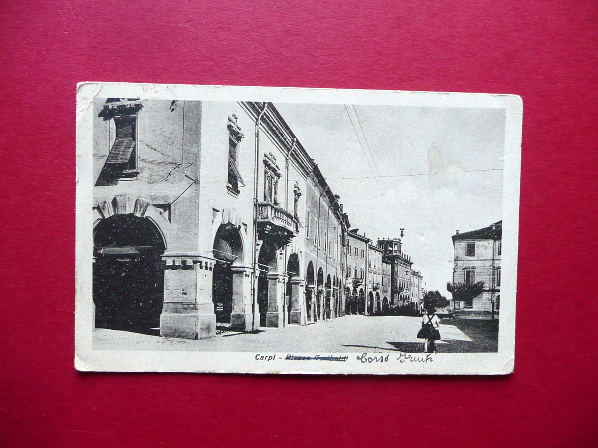 Cartolina Carpi Corso Fanti Nome Corretto Viaggiata 1949 Modena