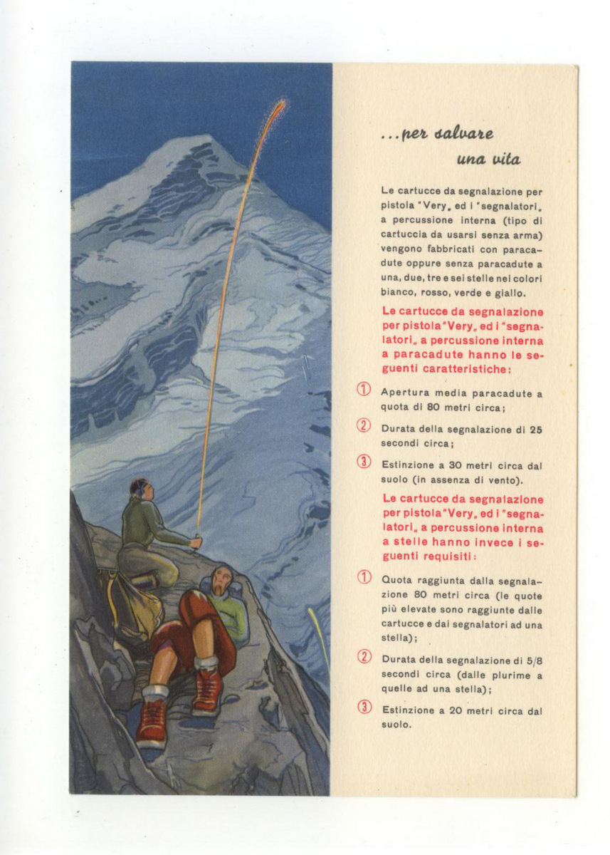 Cartolina Cartucce da Segnalazione per Pistola Very Leon Beaux & …