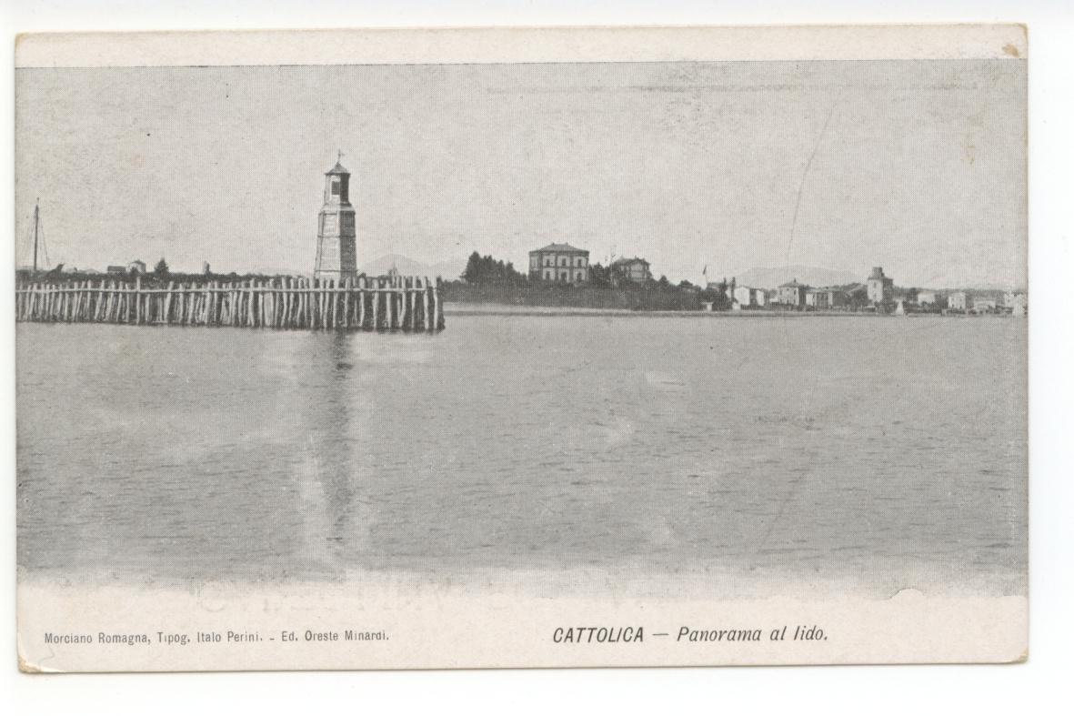 Cartolina Cattolica Panorama al Lido non viaggiata Rimini