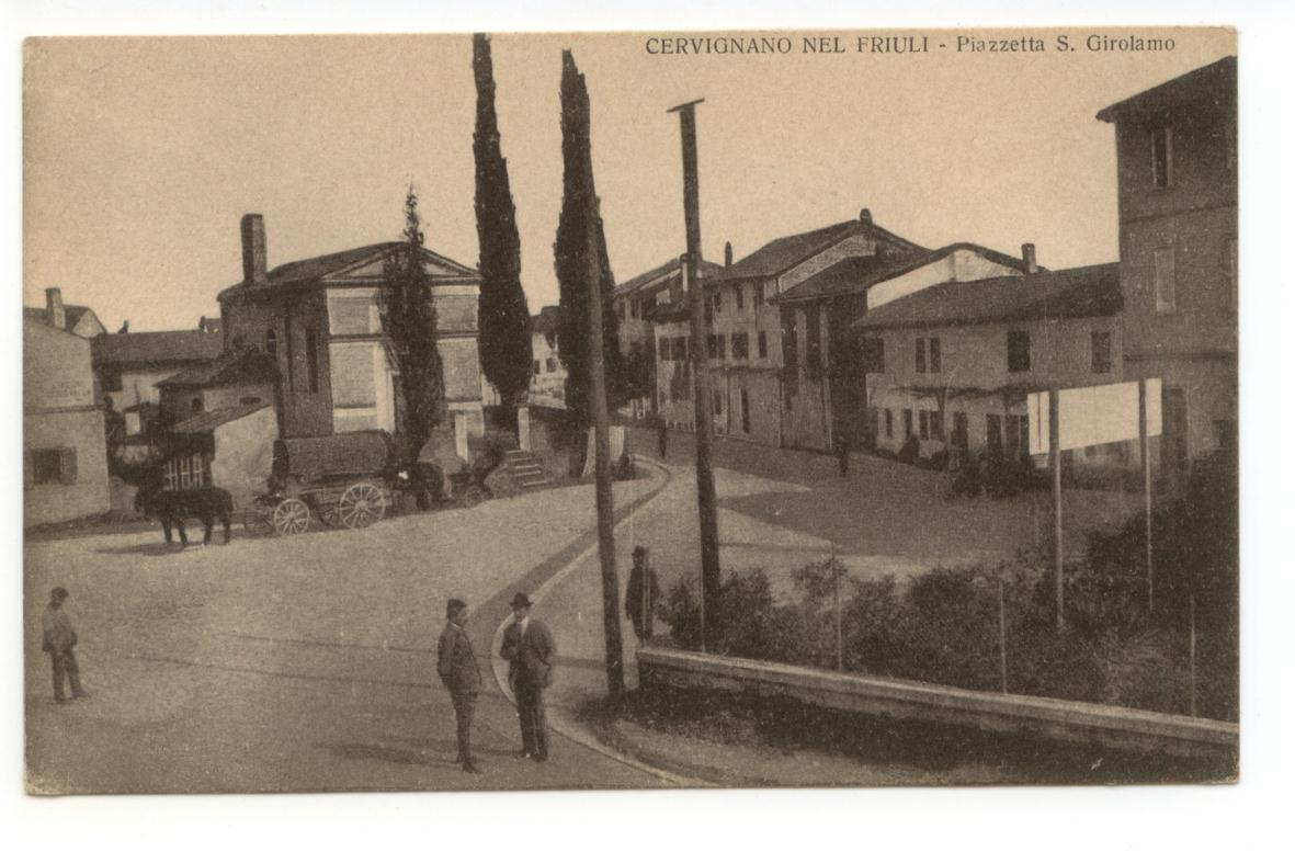 Cartolina Cervignano Nel Friuli non viaggiata Udine carretto