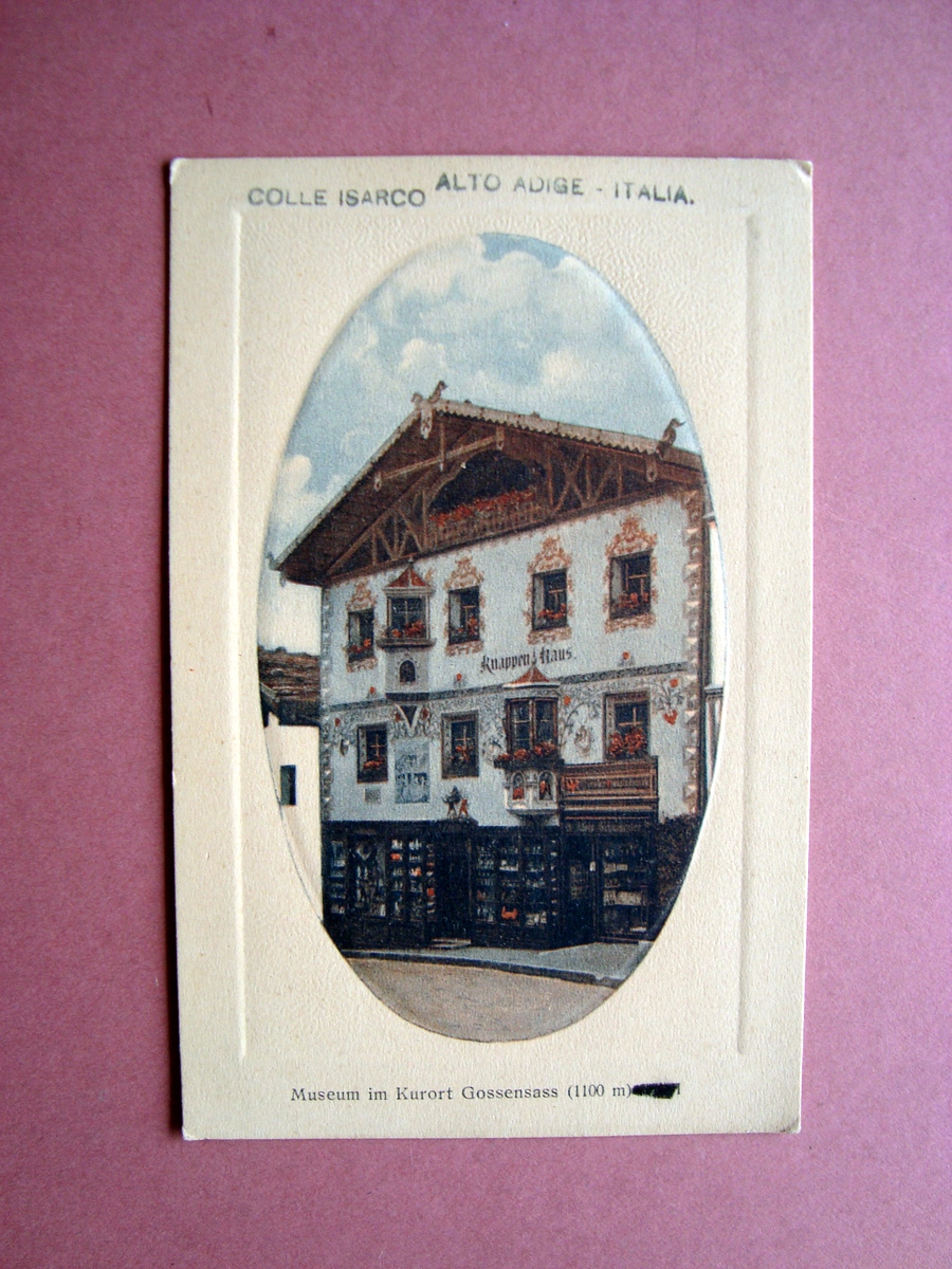 Cartolina Colle Isarco Museum Alto Adige non viaggiata