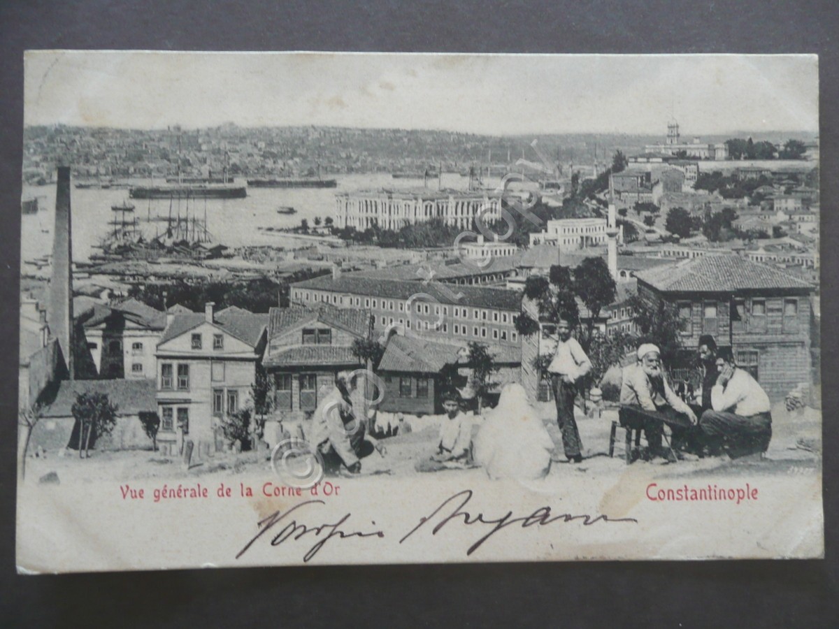 Cartolina Costantinople Vue Generale Corne d'Or Viaggiata Posta Francese 1902