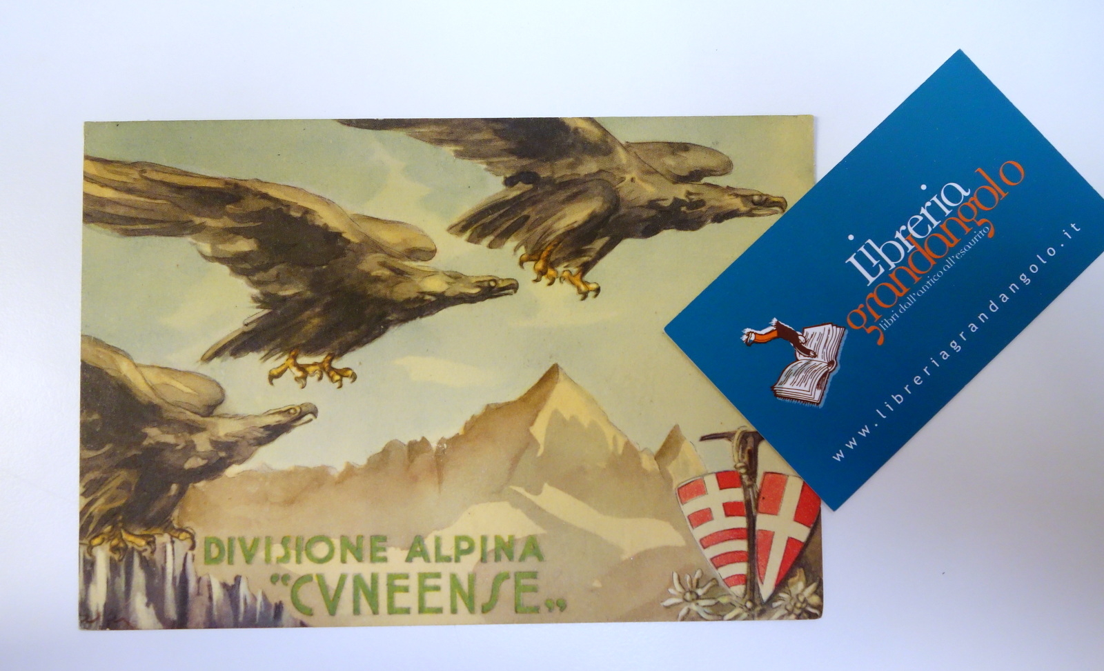 Cartolina Divisione Alpina Cuneese viaggiata 1940