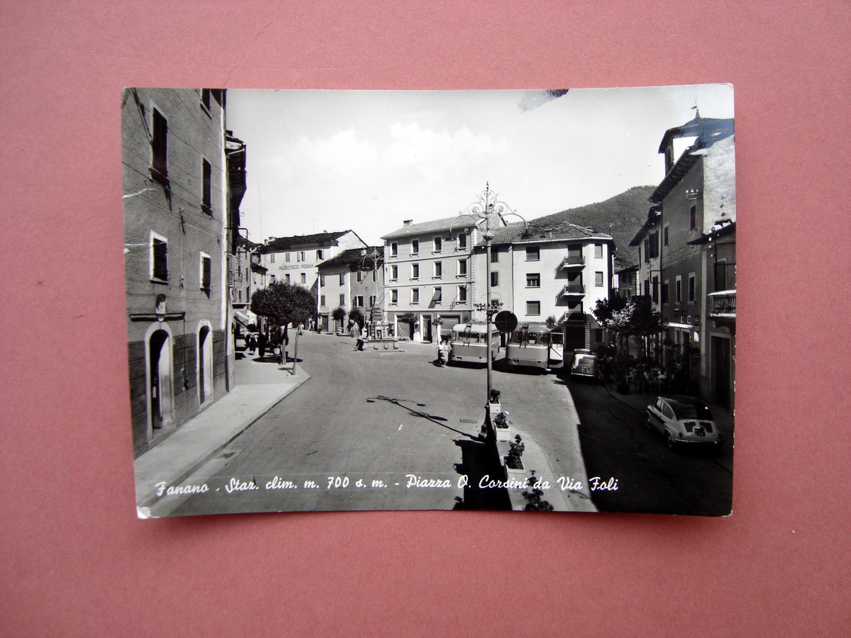 Cartolina Fanano Modena bianco e nero viaggiata
