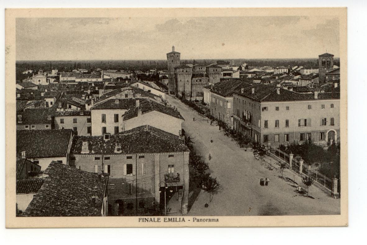 Cartolina Finale Emilia Panorama 1938 viaggiata