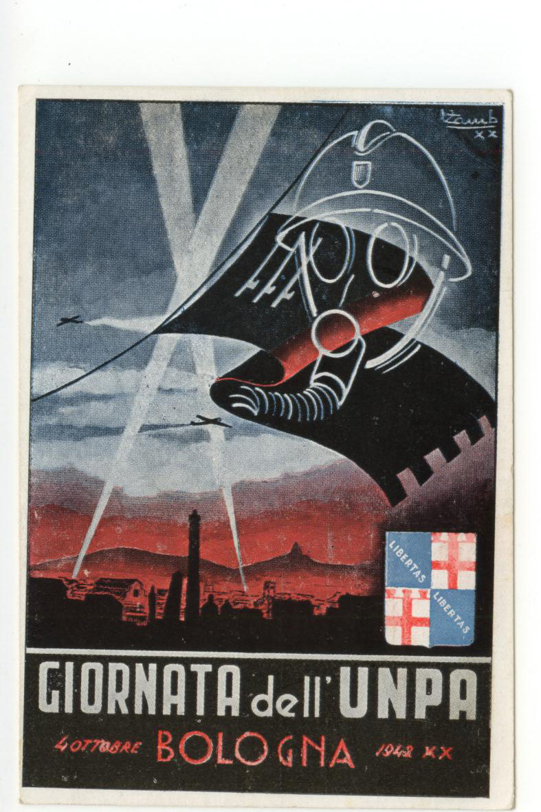 Cartolina Giornata dell' UNPA 4 Ottobre Bologna 1942 non viaggiata …
