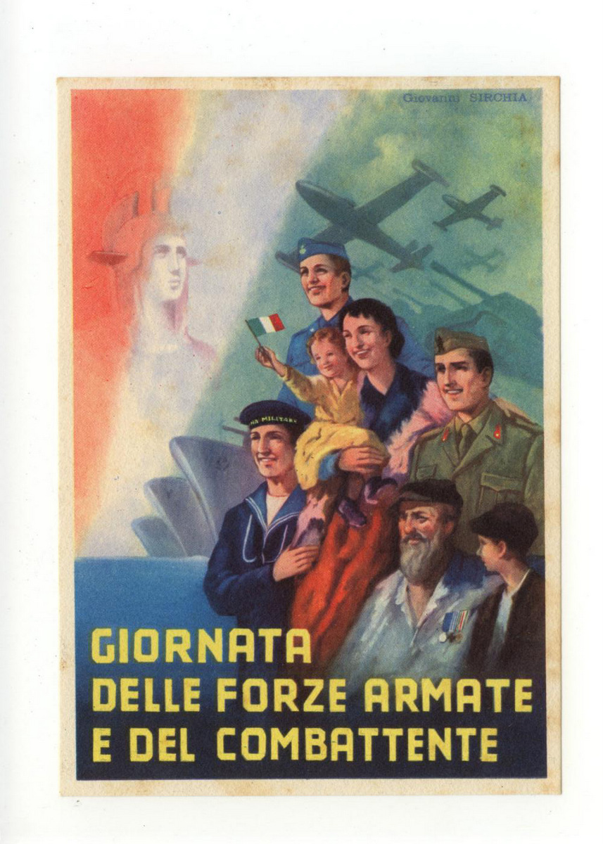 Cartolina Giornata delle Forze Armate E del Combattente non viaggiata …