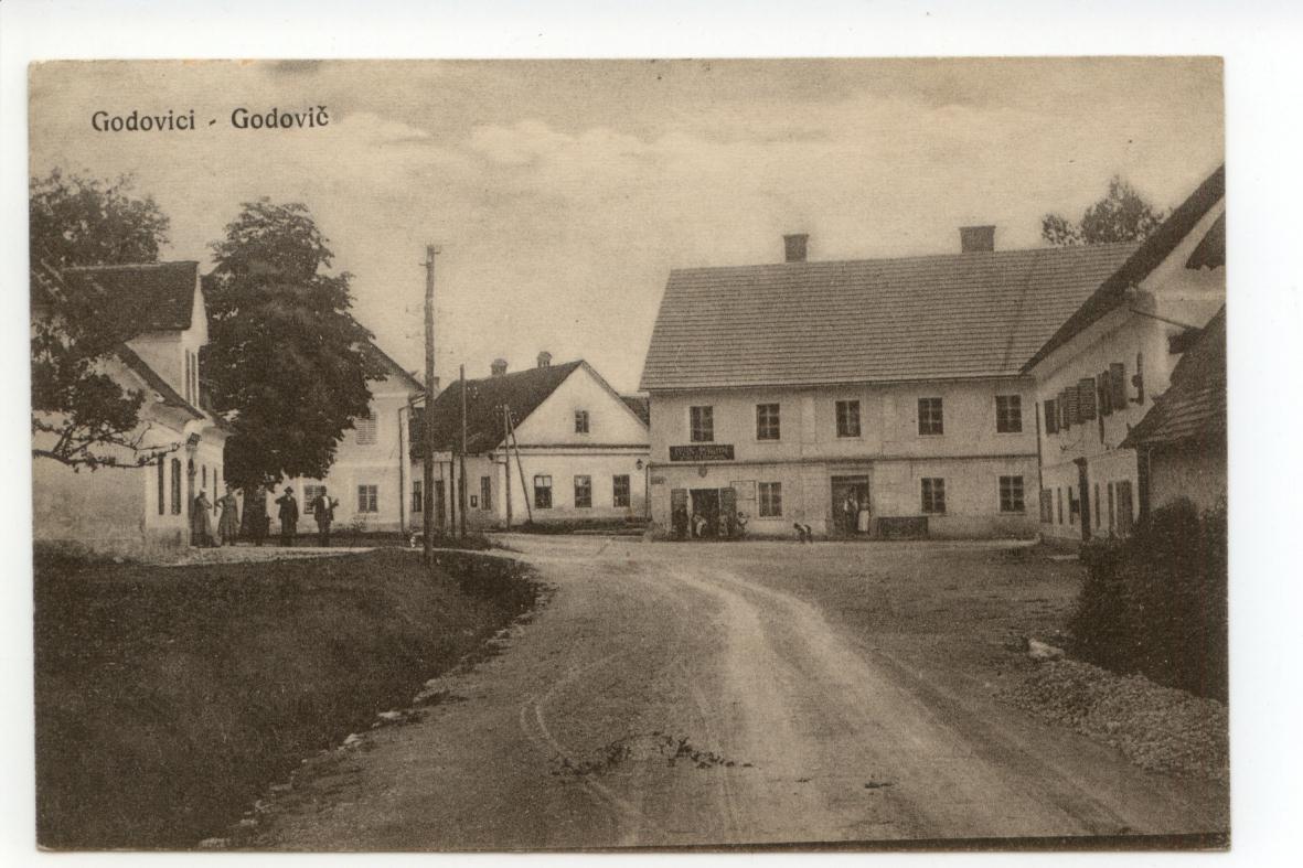 Cartolina Godovici viaggiata Slovenia