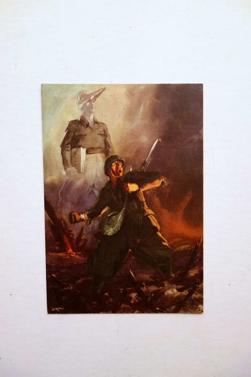 Cartolina GUF Firenze Carlo Menabuoni D'Ercoli Non Viaggiata WW2 Guerra