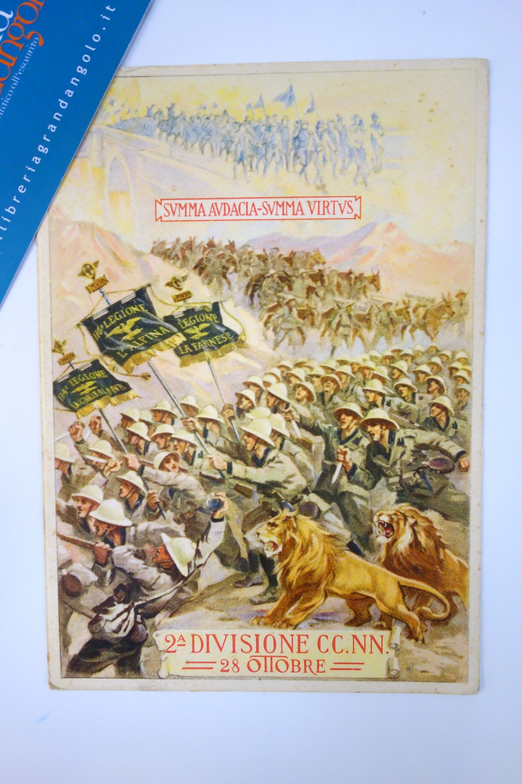Cartolina II Divisione C.C.N.N. "28 Ottobre" Eritrea viaggiata La Monaca …