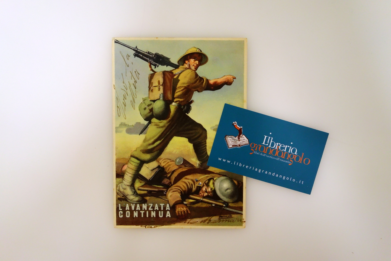 Cartolina L'Avanzata Continua Posta Militare N. 54 Viaggiata 1942 Boccasile …