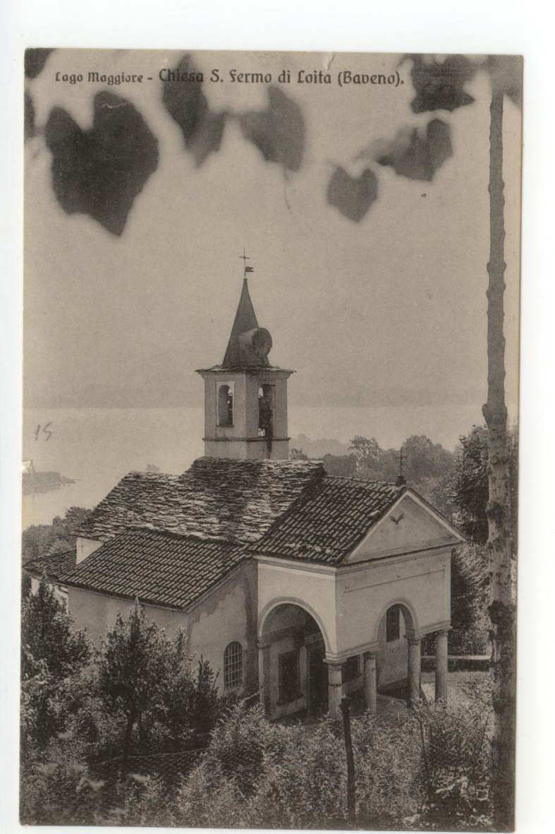 Cartolina Lago Maggiore Chiesa S. Fermo di Loita Baveno 1914 …