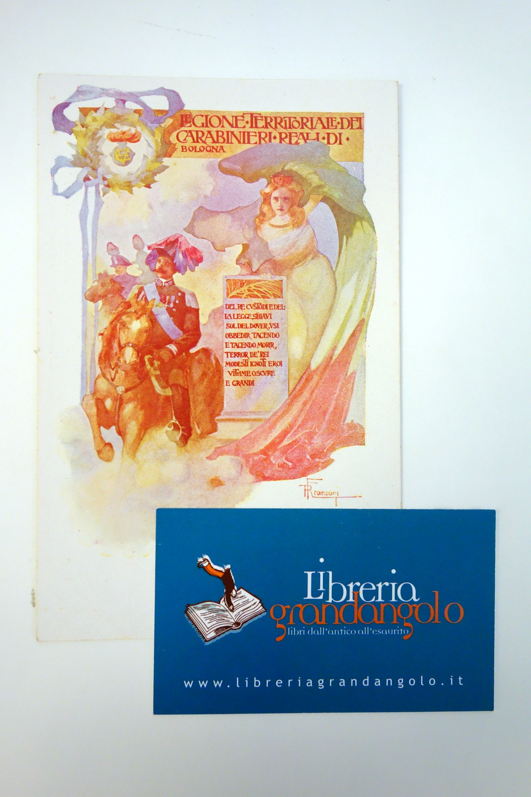 Cartolina Legione Territoriale Carabinieri Reali Bologna non viaggiata Franzoni