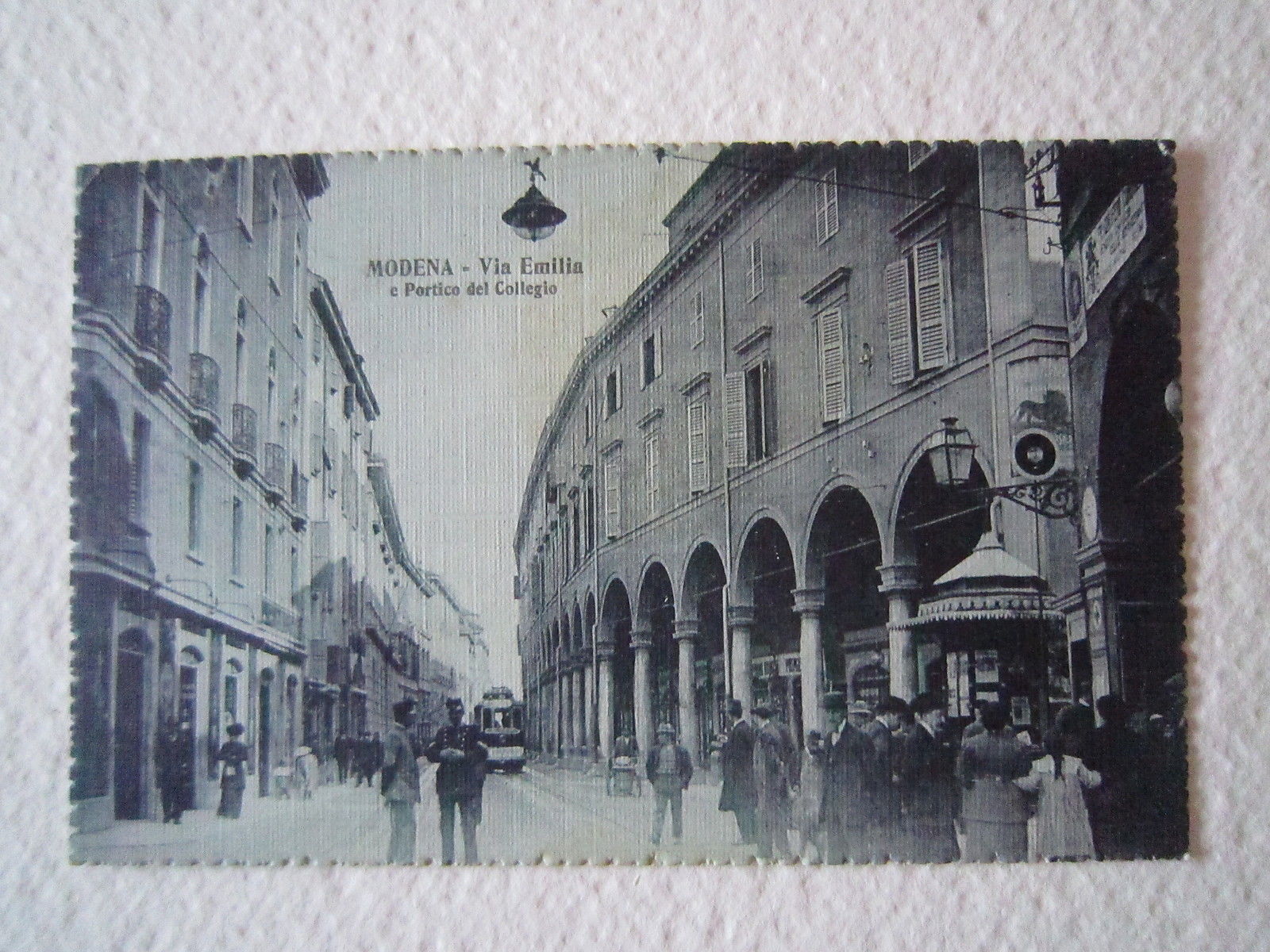 Cartolina Locale 1916 Emilia Romagna Modena Fotografia Via Emilia Tram …