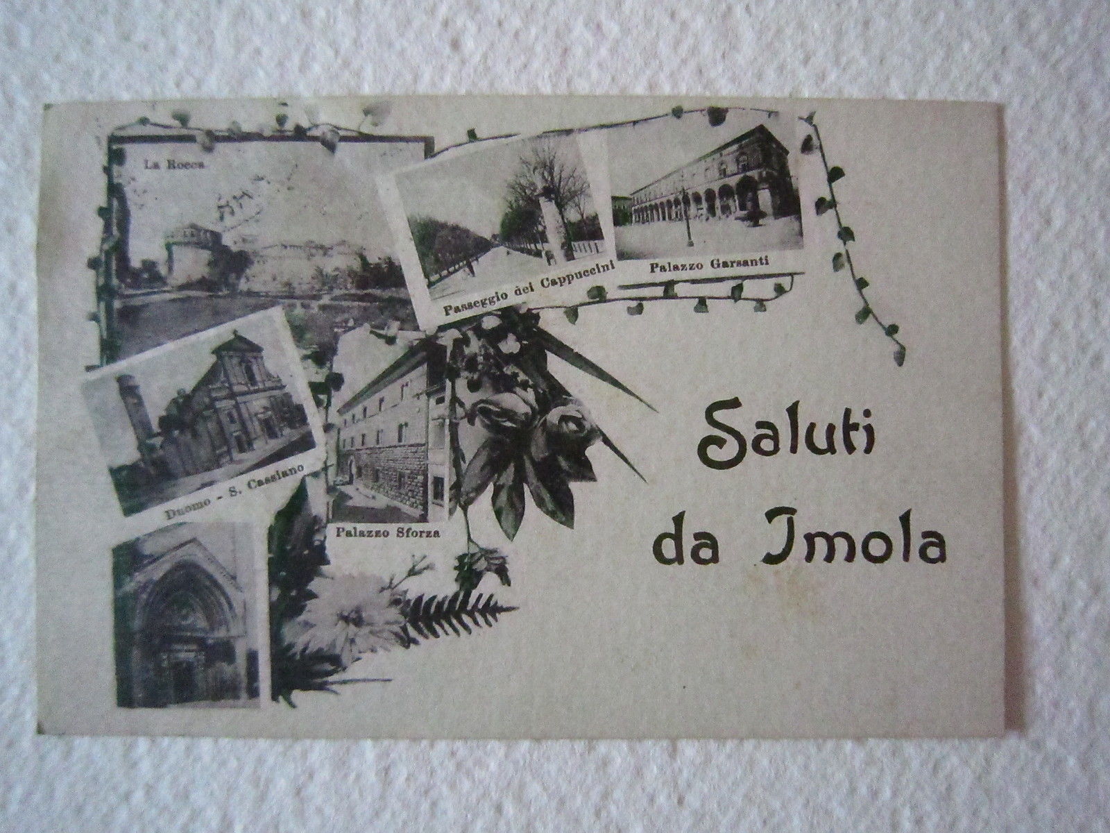 Cartolina Locale 1918 Emilia Romagna Bologna Imola La Rocca Palazzo …