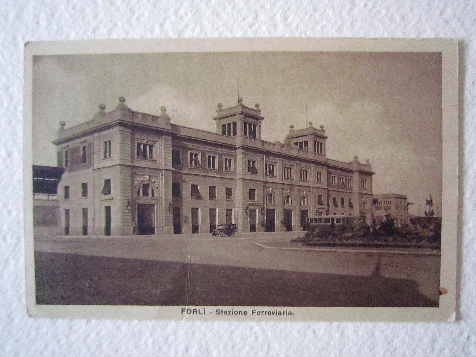 Cartolina Locale anni '20 ForlÏ Emilia Romagna Stazione Ferroviaria