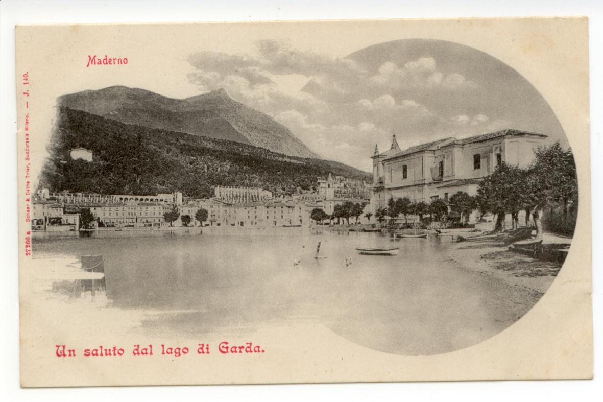 Cartolina Maderno Un Saluto dal Lago di Garda non viaggiata