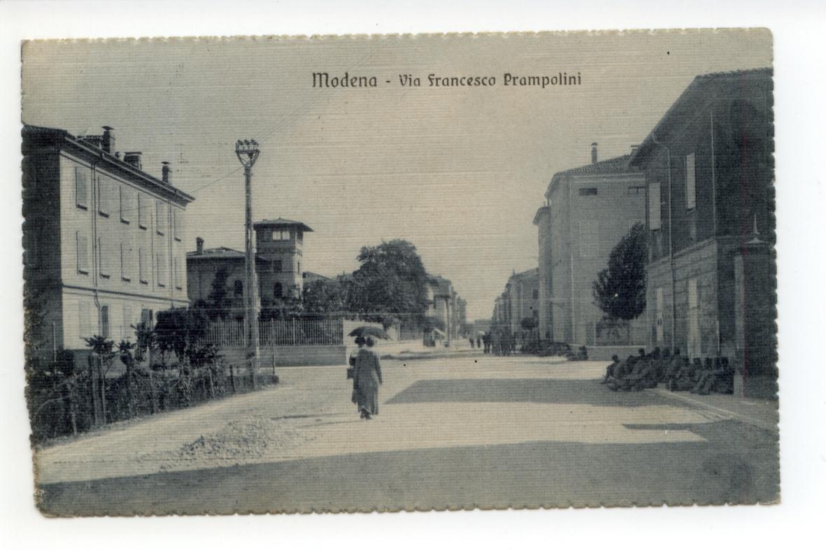 Cartolina Modena Via Francesco Prampolini viaggiata 1916