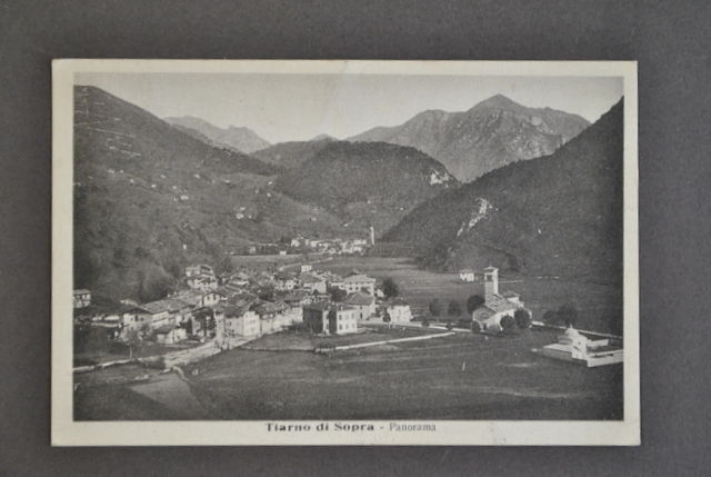 Cartolina Montagna Alpi Trento Trentino Tiarno di Sopra Panorama 1929