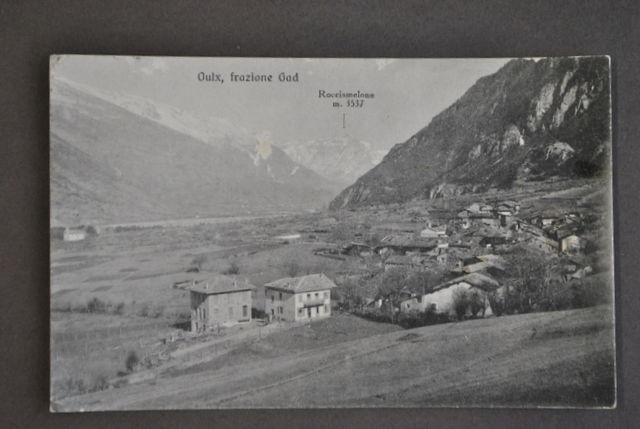 Cartolina Montagna Piemonte Oulx Frazione Gad Rocciamelone Albergo Sole 1929