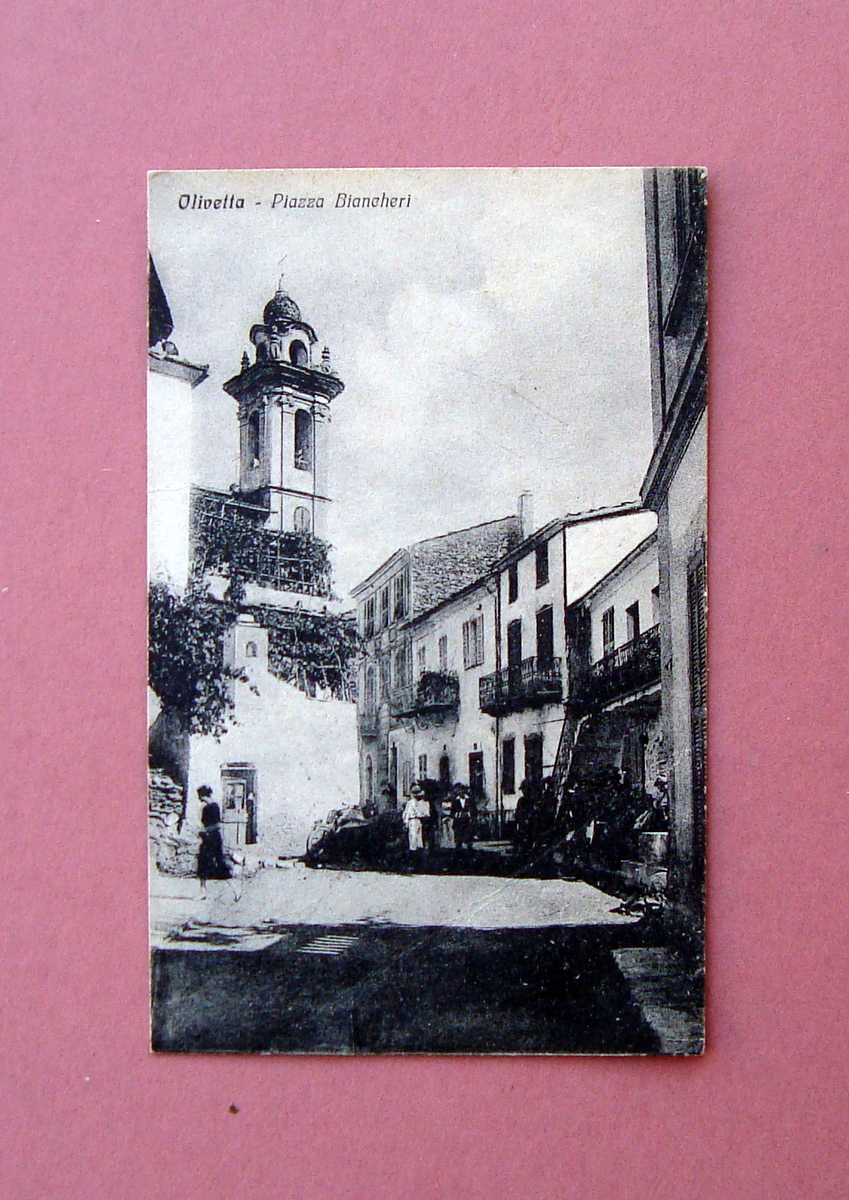 Cartolina Olivetta Piazza Biancheri viaggiata