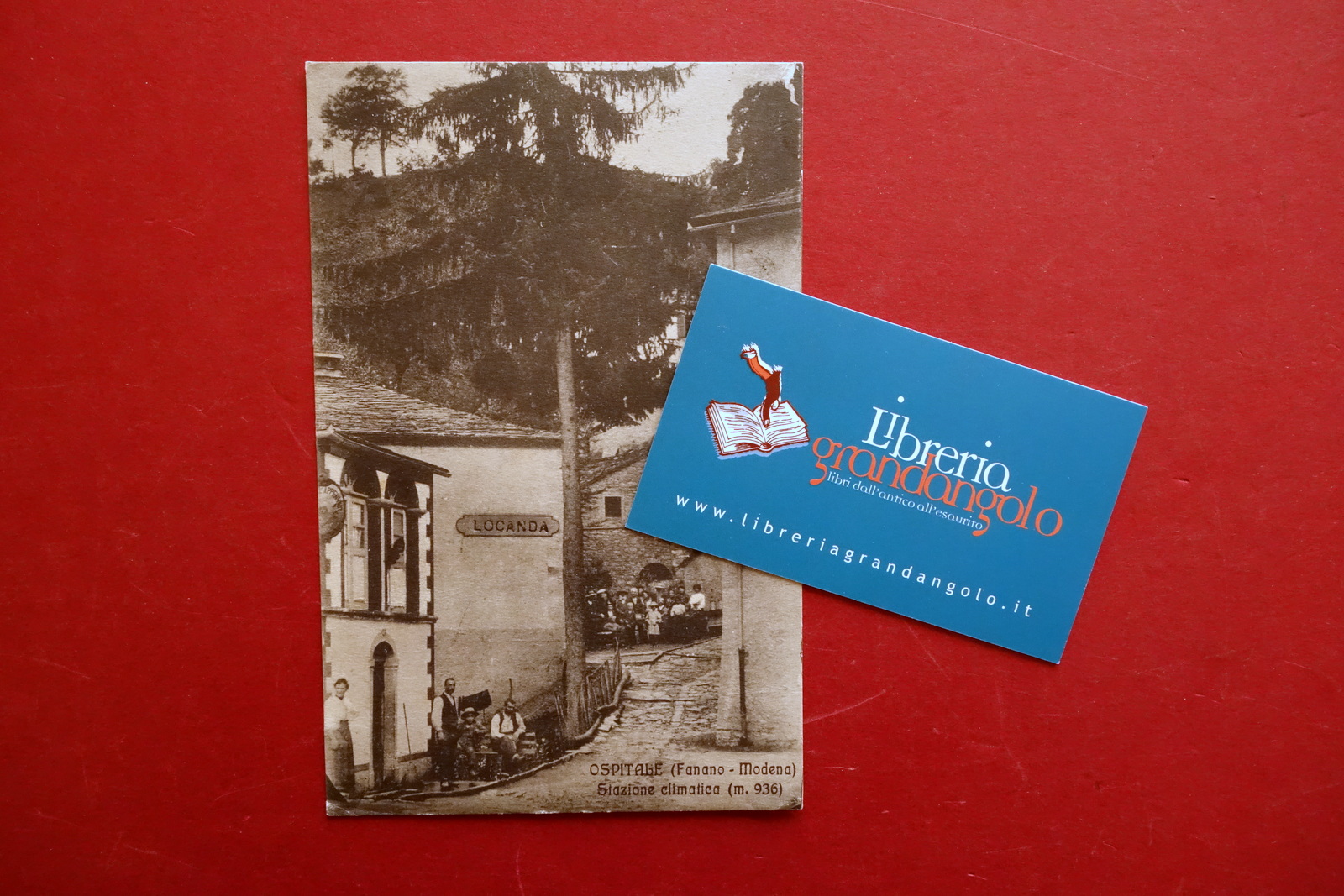 Cartolina Ospitale Fanano Modena Animata Interno del Paese 1912