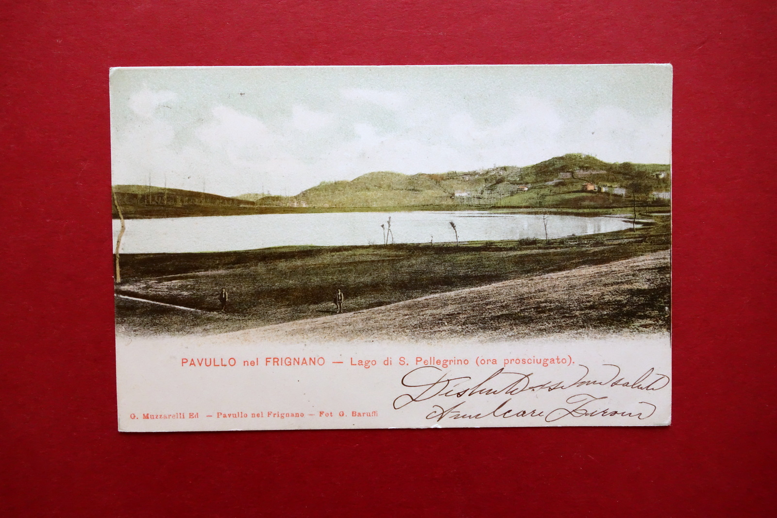 Cartolina Pavullo nel Frignano Modena Lago di S. Pellegrino Prosciugato …