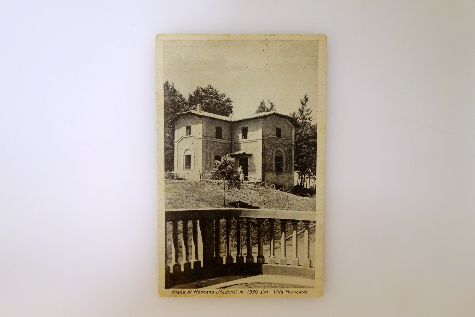 Cartolina Piane di Mocogno Modena Villa Manicardi Viaggiata 1952
