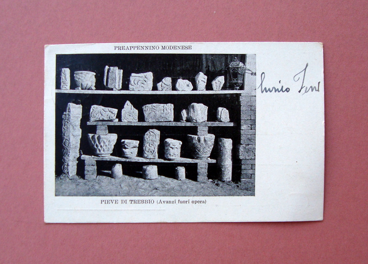 Cartolina Pieve di Trebbio Preappennino Modenese 1900 viaggiata
