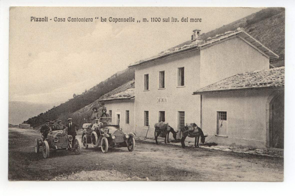 Cartolina Pizzoli Casa Cantoniera Le Capannelle non viaggiata L'Aquila auto …