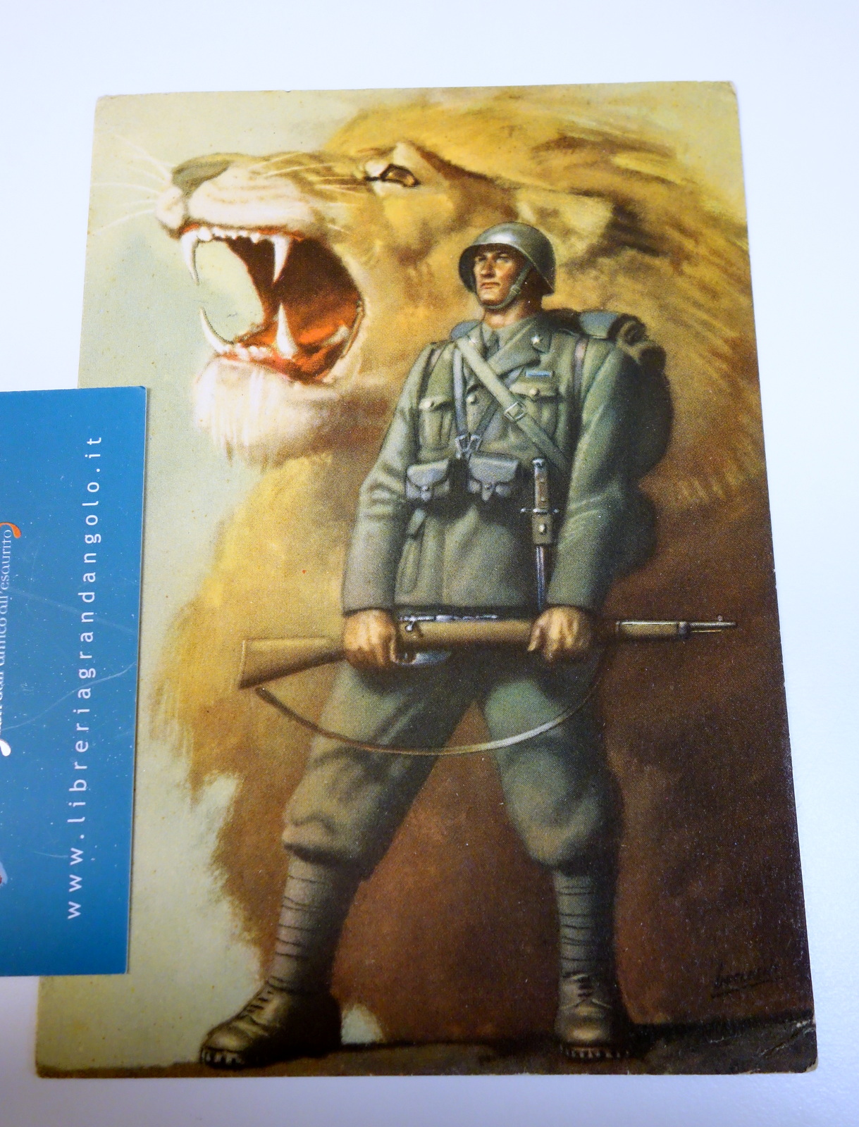Cartolina posta militare Vincere Ufficio Propaganda viaggiata Boccasile