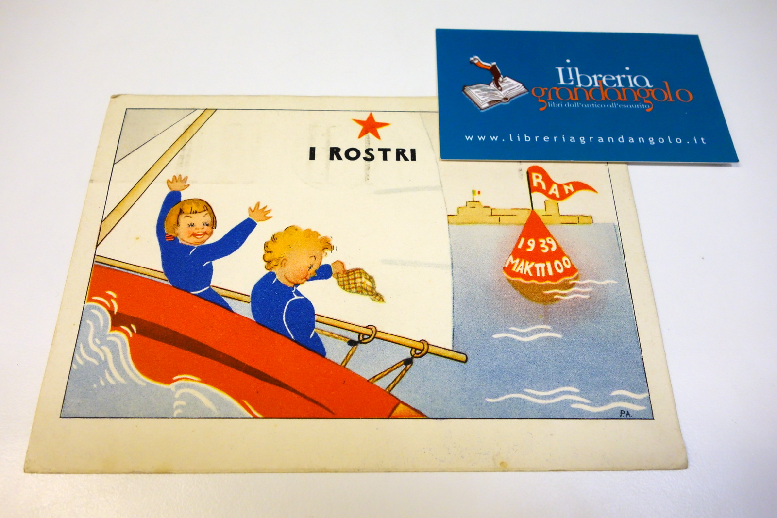 Cartolina Reale Accademia Navale corso "I Rostri" Mak P. 100 …