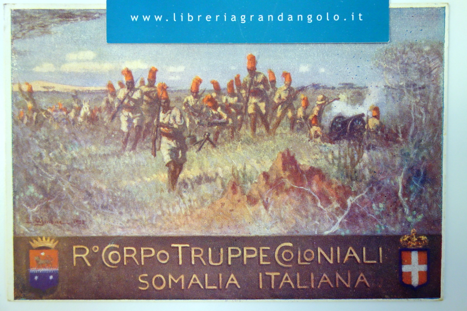 Cartolina Regio Corpo Truppe Coloniali della Somalia Italiana viaggiata 1932