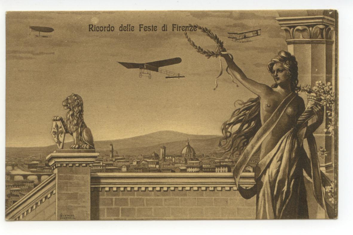 Cartolina Ricordo delle Feste di Firenze non viaggiata Giampi Zanni