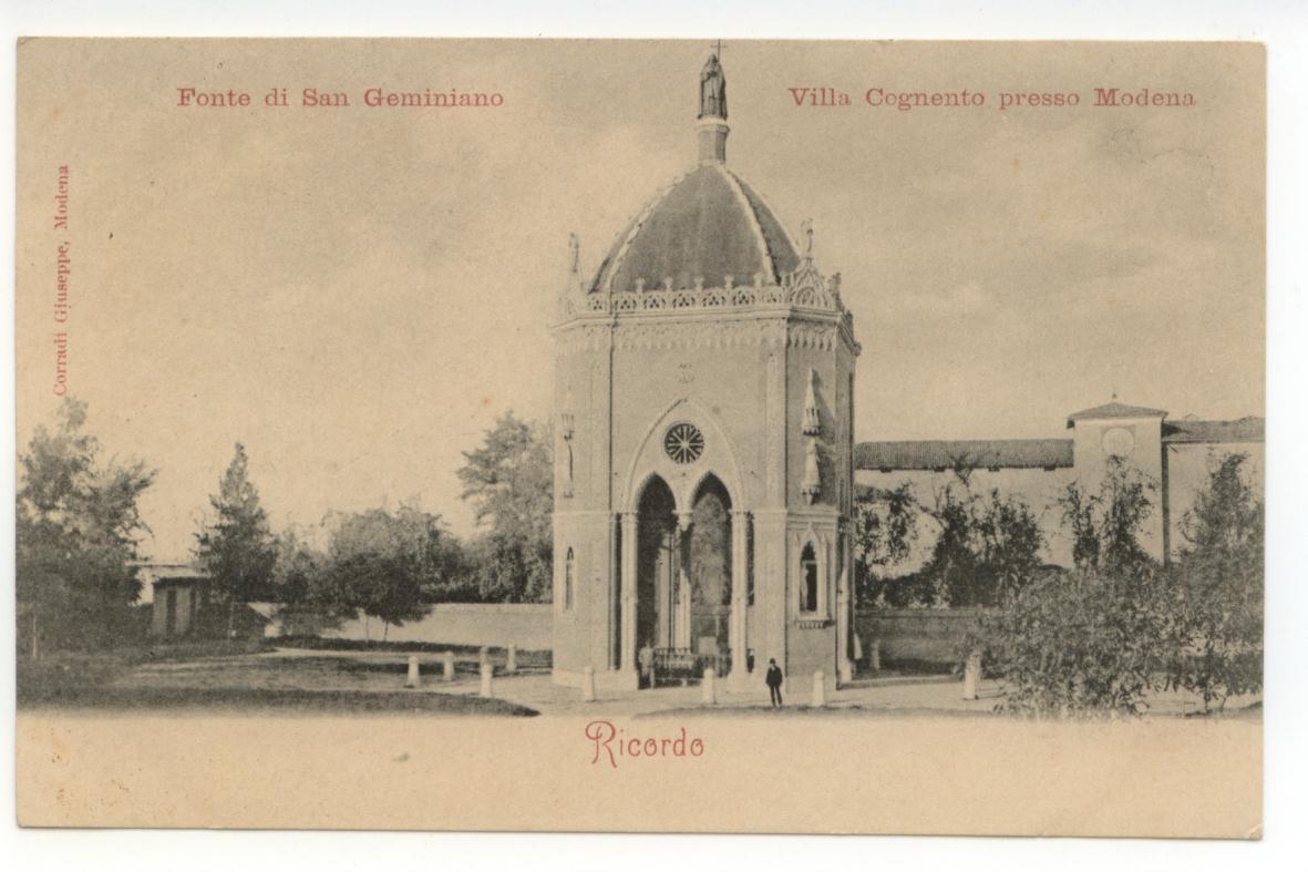 Cartolina Ricordo Fonte di San Geminiano Villa Cognento Modena non …