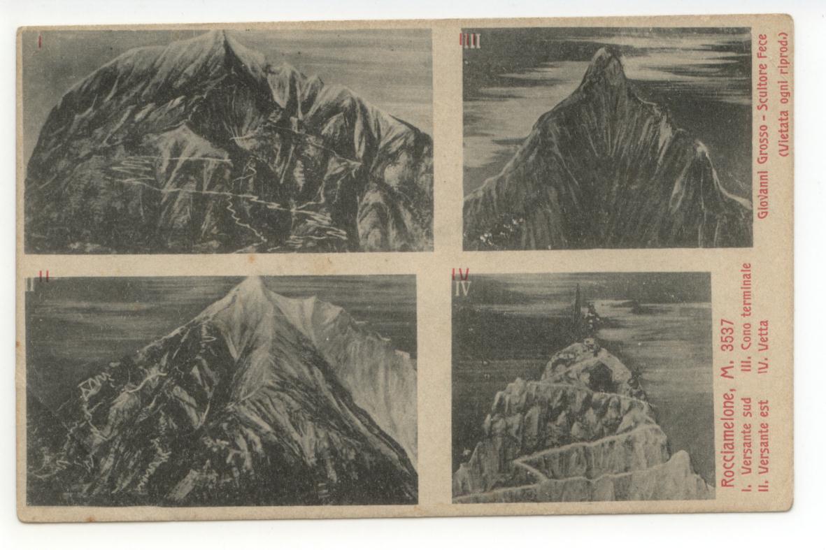Cartolina Rocciamelone non viaggiata Giovanni Grosso Torino