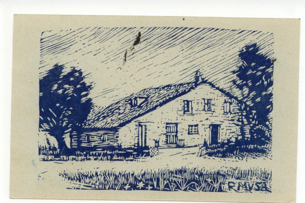 Cartolina Roncole di Busseto 1931 viaggiata Verdi