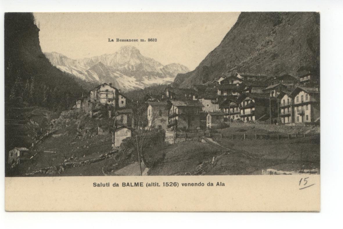 Cartolina Saluti da Balme Venendo da Ala non viaggiata Torino