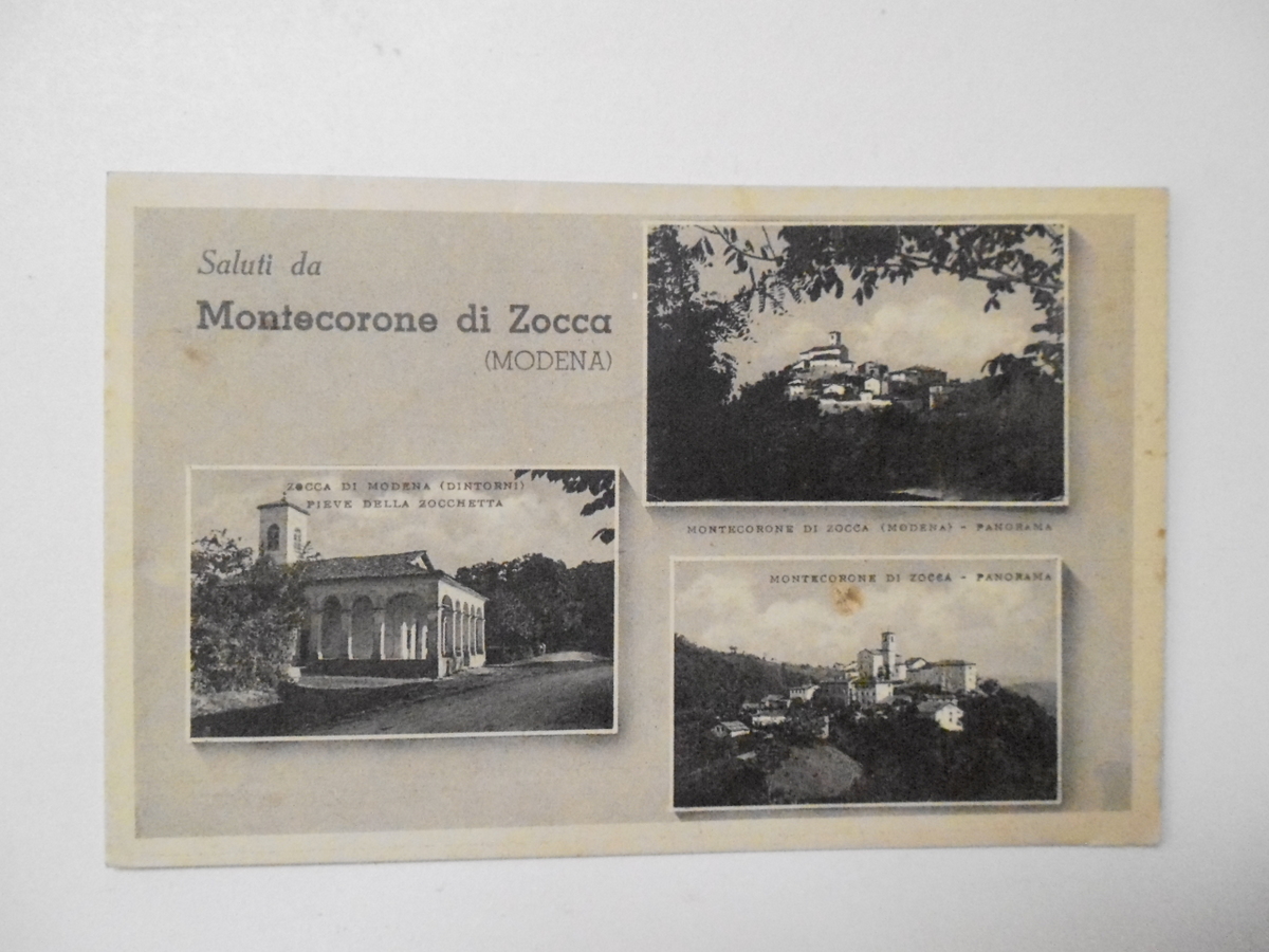 Cartolina Saluti da Montecorone di Zocca (Modena) 1937 viaggiata